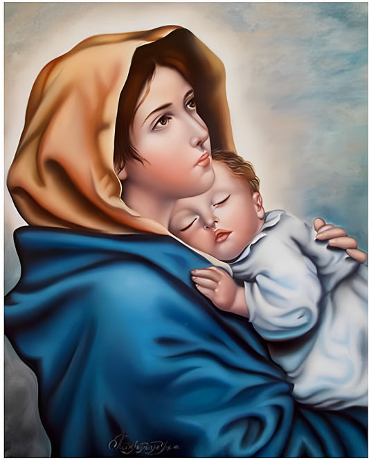 Peinture par numéros Mère et enfant