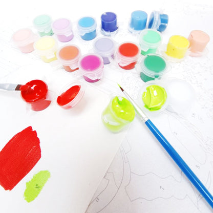 Mer de fleurs à peindre par numéros