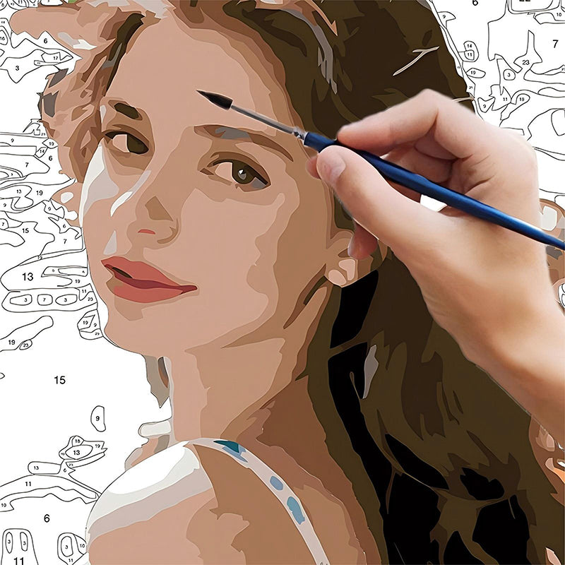 Portrait Malen nach Zahlen – Dein Foto als individuelles Kunstwerk