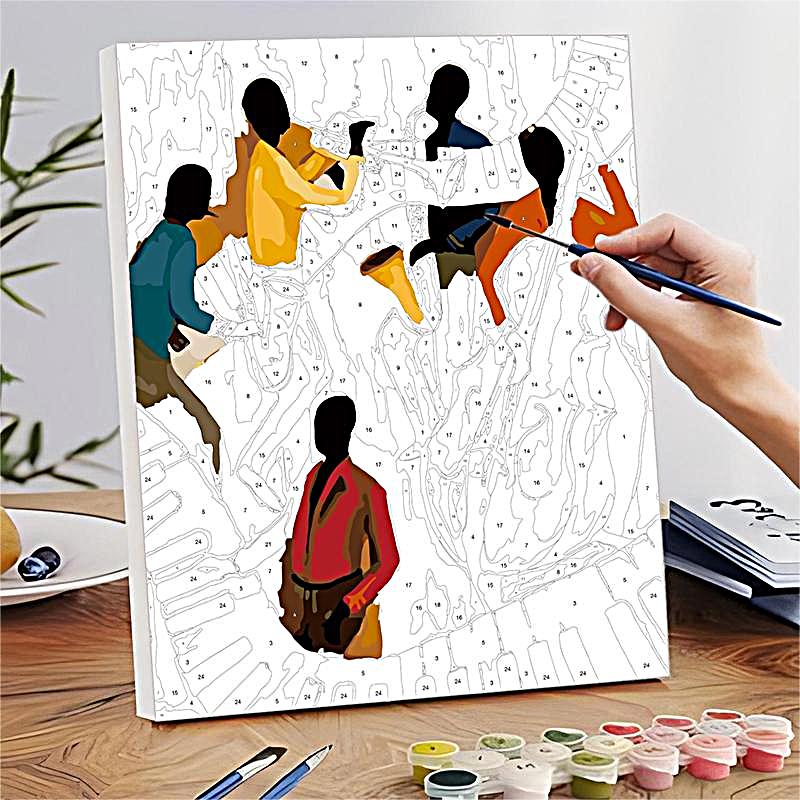 Abstract & Modern Art Paint by Numbers Reference Example