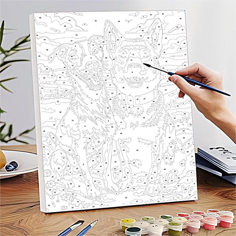 Animals & Nature Paint by Numbers Reference Example