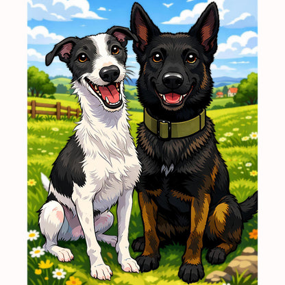 Animals & Nature Paint by Numbers Reference Example