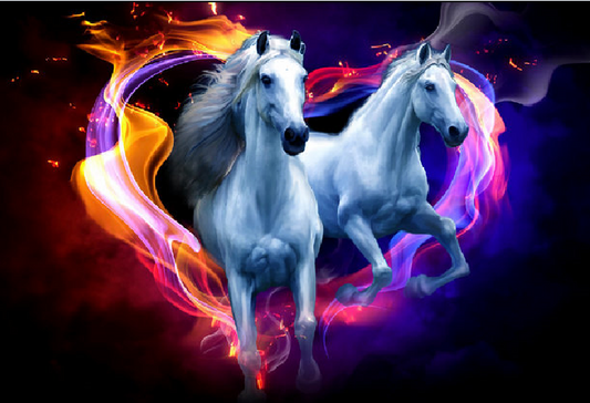 White Horse Paint by Numbers