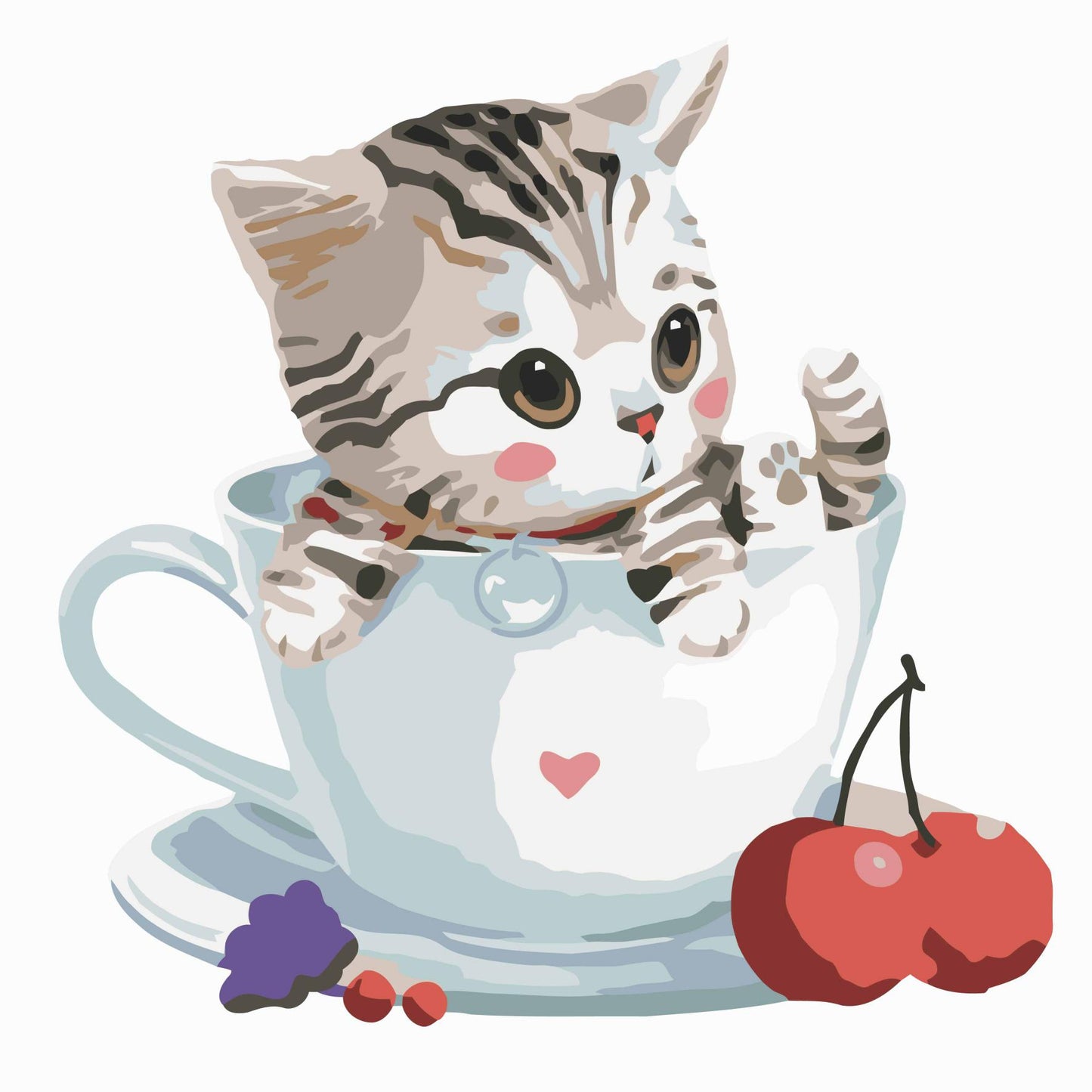 Peinture au numéro chat