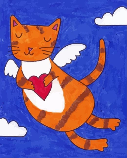 Orange Cat Paint by Numbers