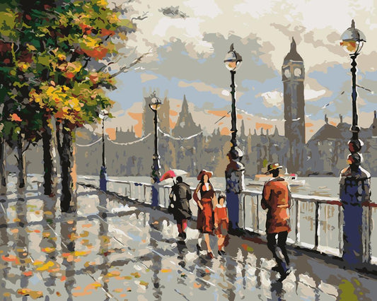 Rue britannique Peinture par numéros