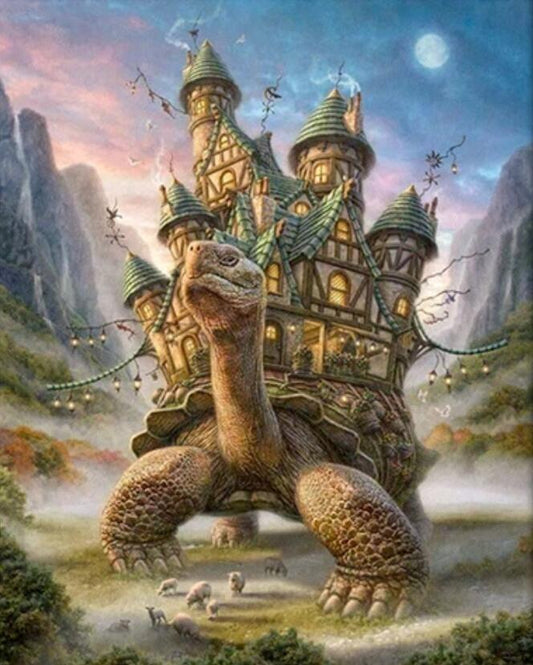 Turtle Castle Paint by Numbers