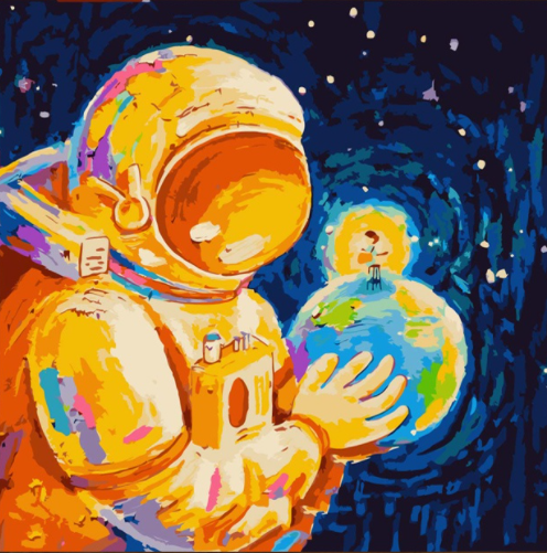 Astronaut Paint by Numbers
