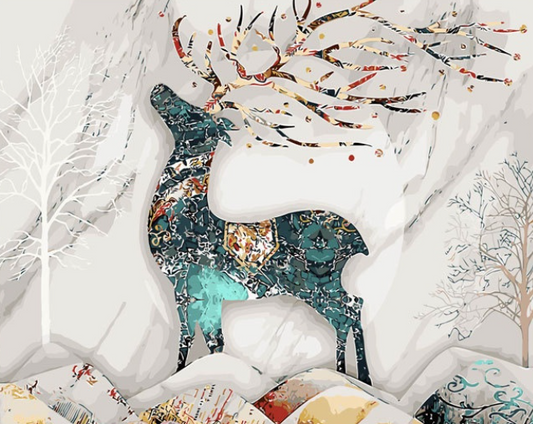 Sika Deer   Paint by Numbers