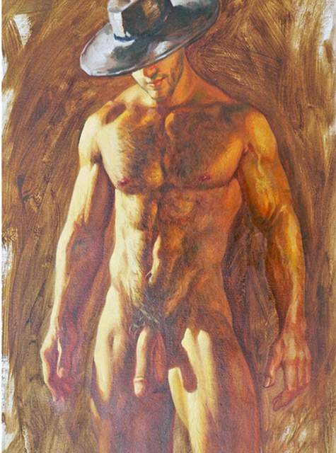 Homme avec abdominaux Peinture par numéros