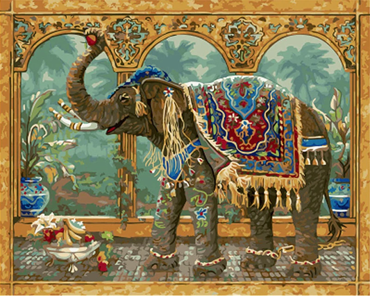 Elephant Paint by Numbers