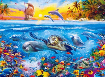 Vie marine  Peinture par numéros