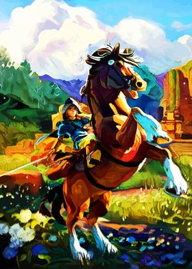 Peindre un cheval par numéros
