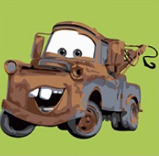 Truck Smiley Paint by Numbers