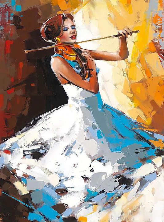 Paint by numbers woman