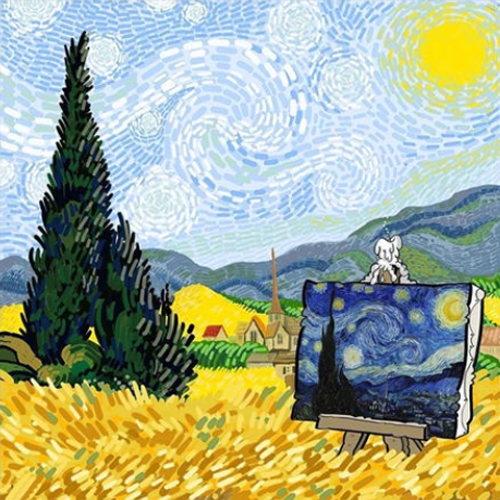 Champ de colza peinture par numéros