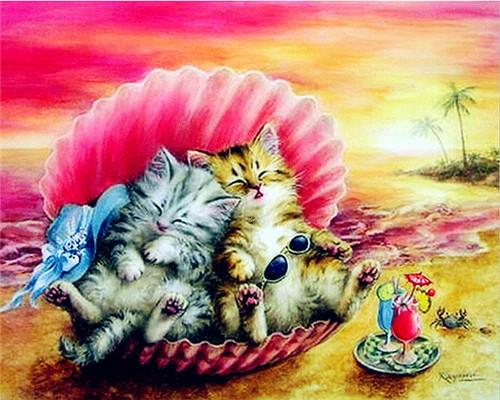 Cat Bowl Paint by Numbers