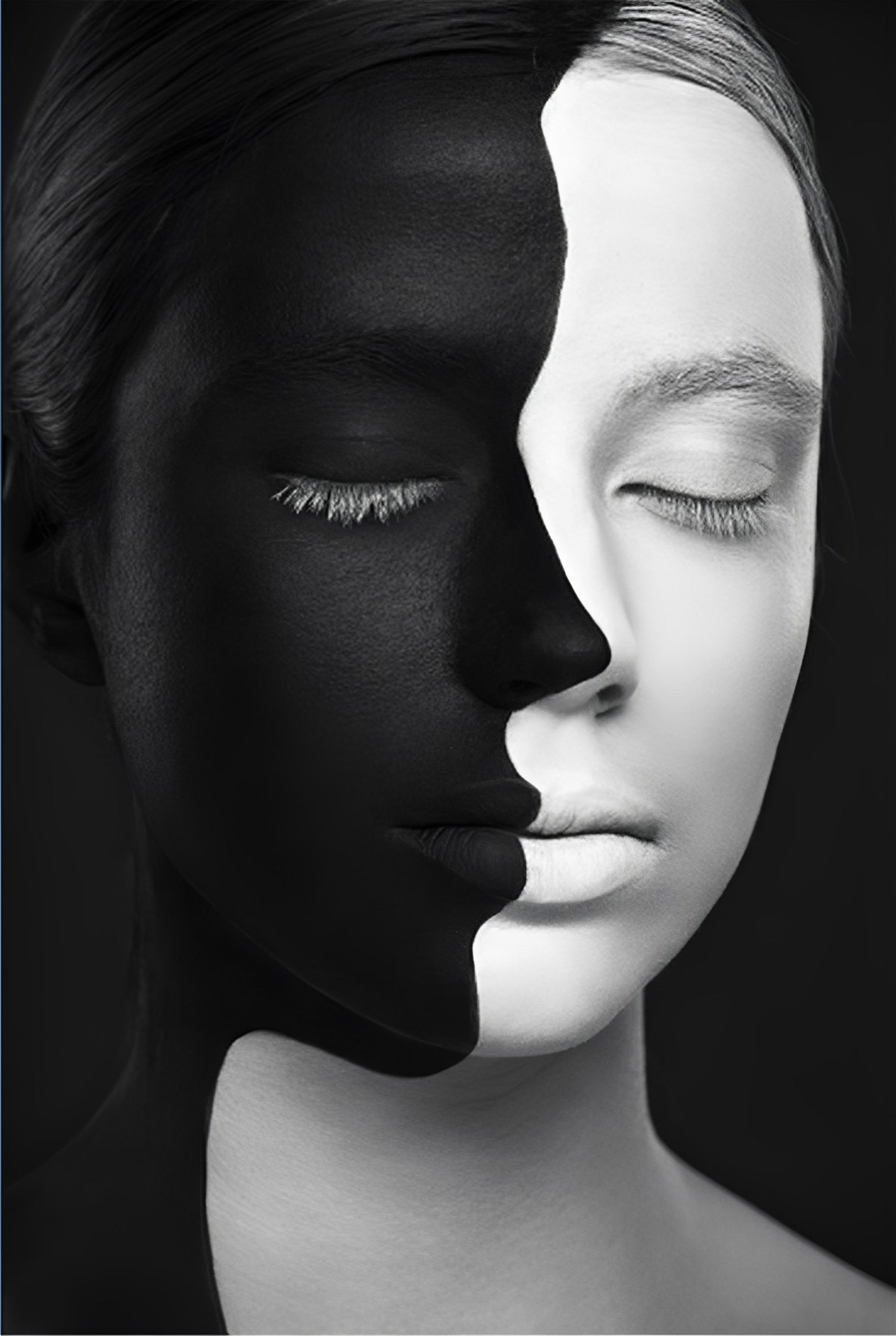 White And Black and White and Black Paint by Numbers