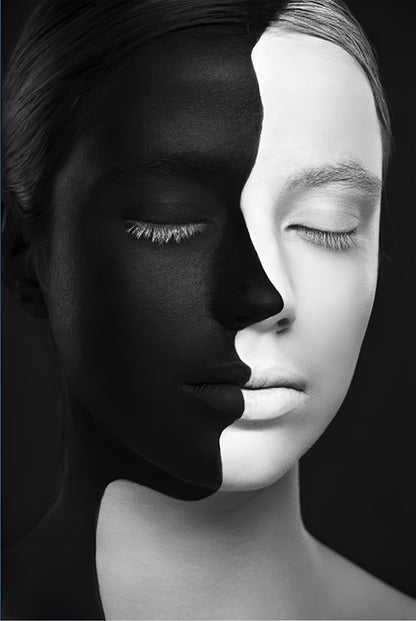 White And Black and White and Black Paint by Numbers
