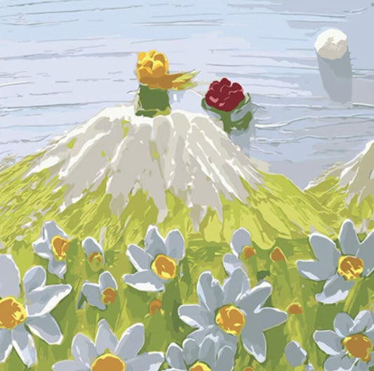 Petite marguerite  Peinture par numéros