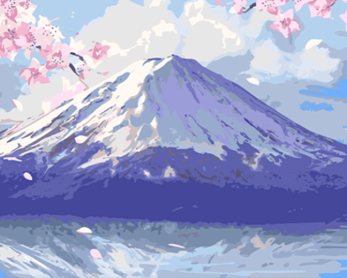 Mount Fuji Paint by Numbers
