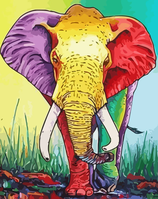 Éléphant Peinture par numéros