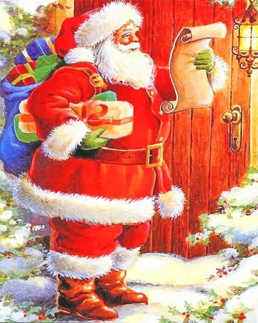 Père Noël Dessin par numéros