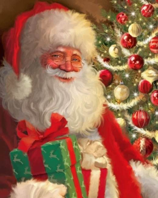 Père Noël Peinture par numéros