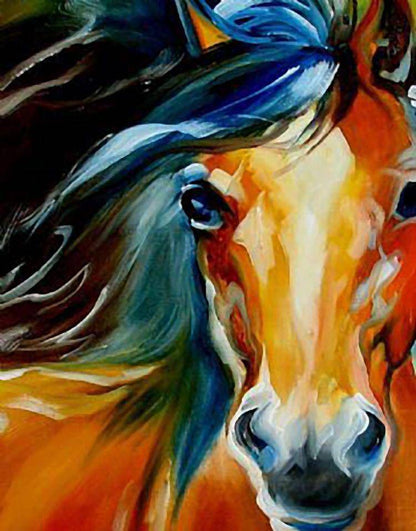 Peinture de chevaux par numéros