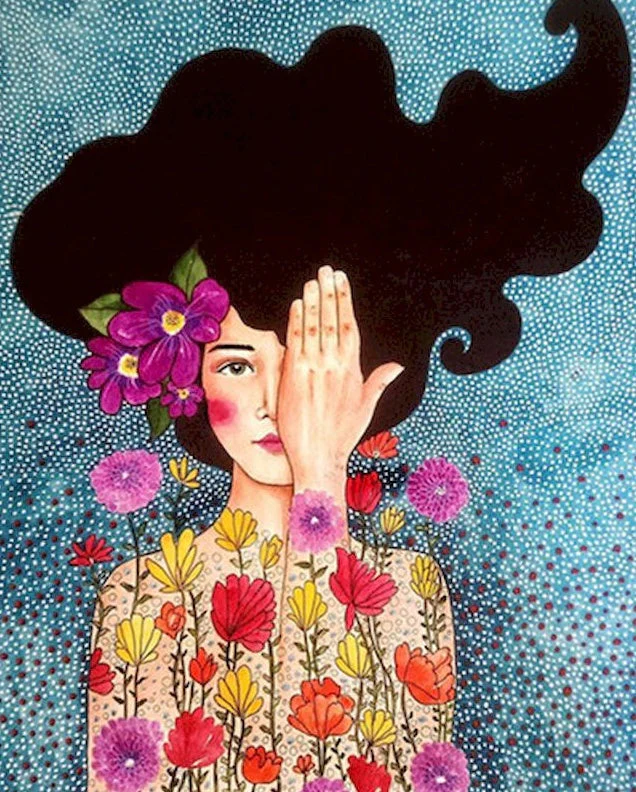 Paint by numbers lady