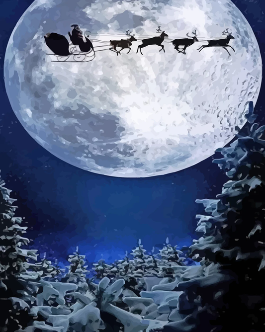 Peindre la lune par numéros