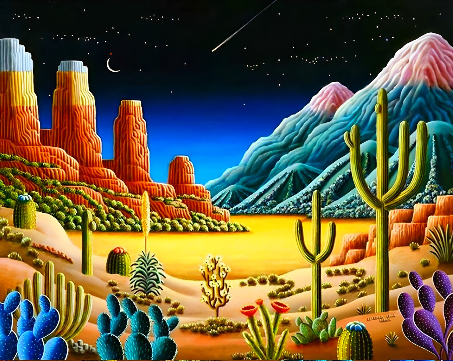 Forest Mountains Paint by Numbers
