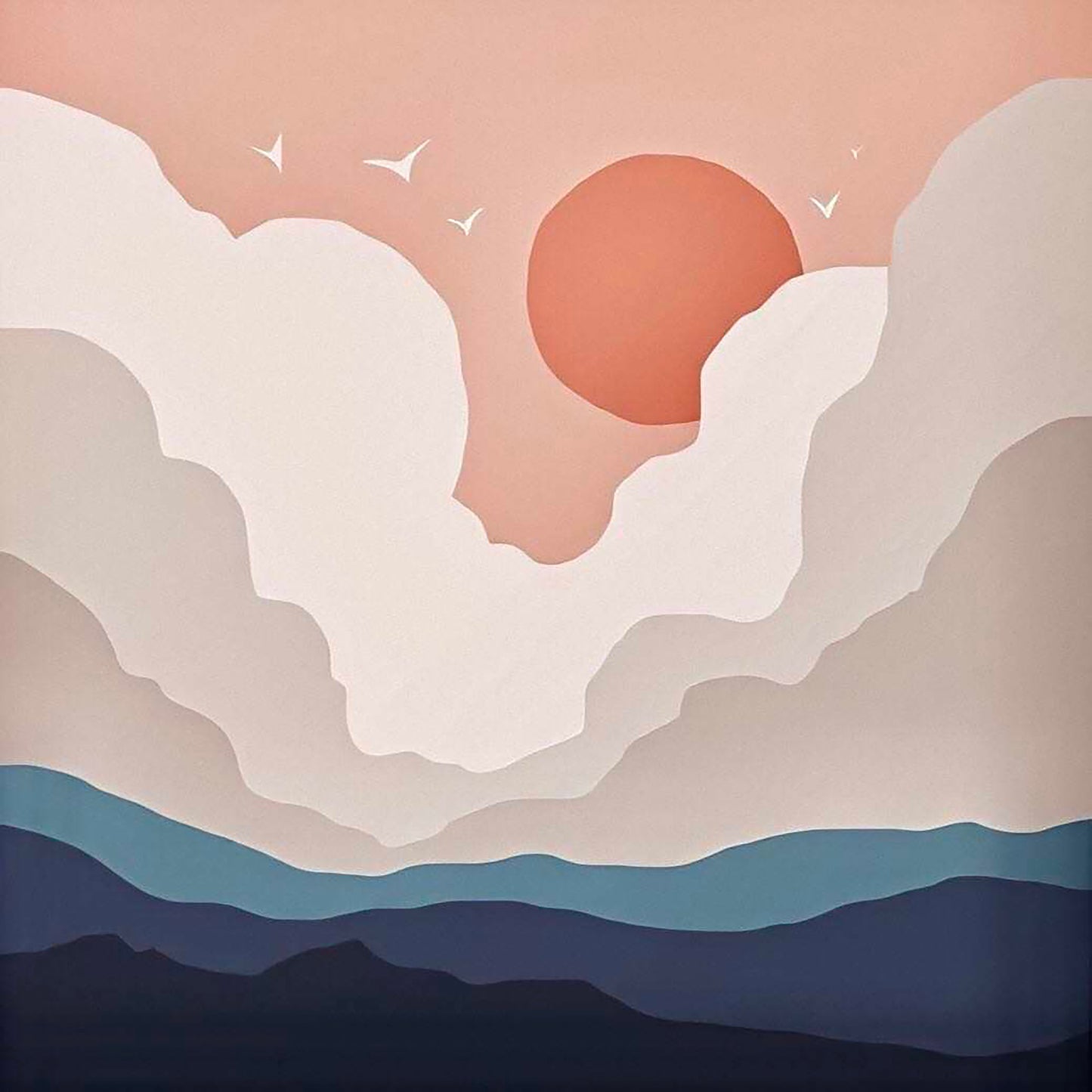 Coucher de soleil Peinture par numéros