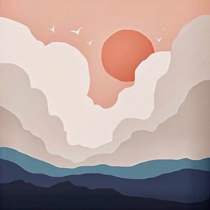 Coucher de soleil Peinture par numéros