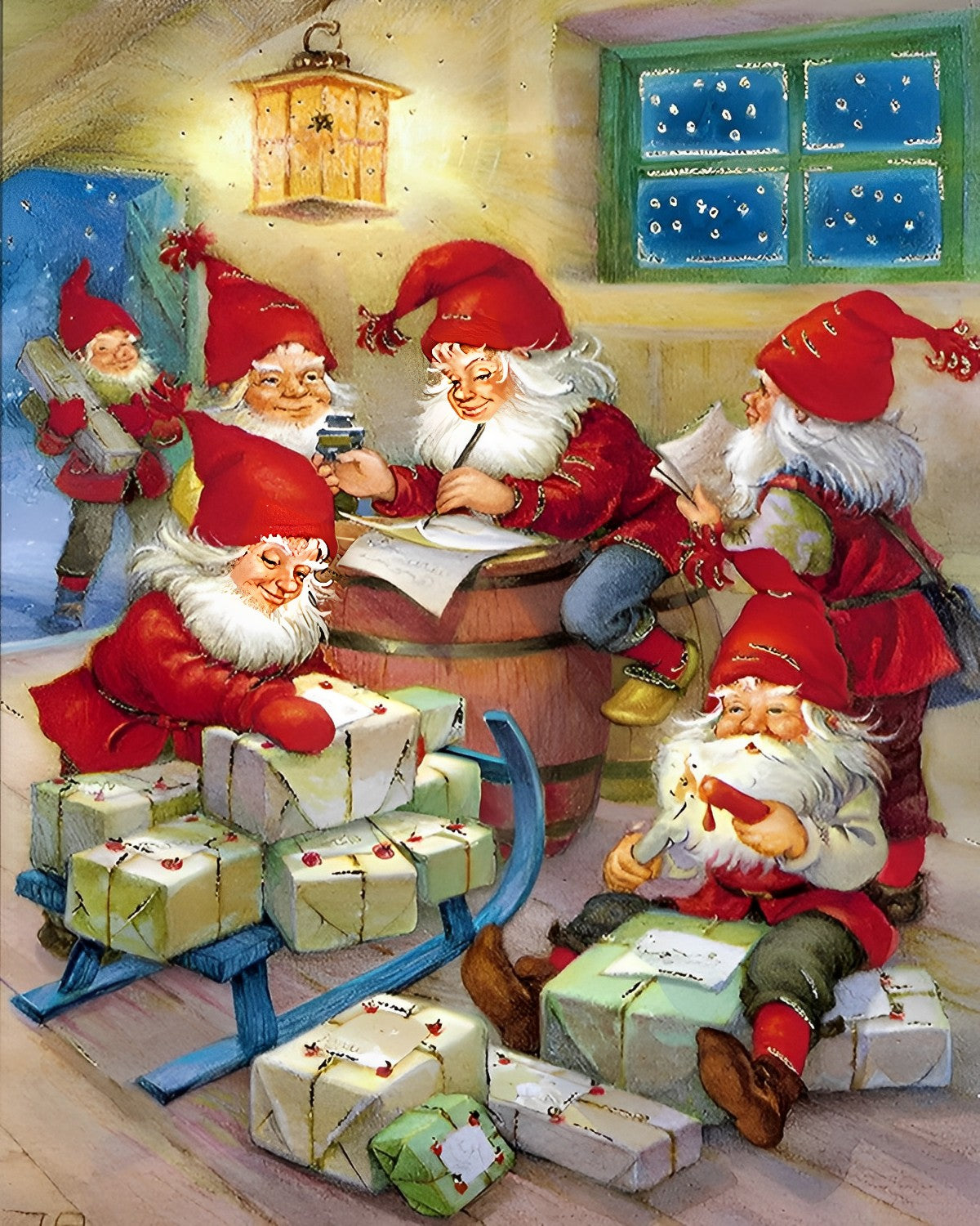 Peinture par numéros de Père Noël