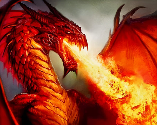Fire Dragon Paint by Numbers