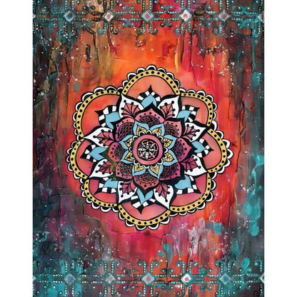 Eight-Petal Flower Paint by Numbers
