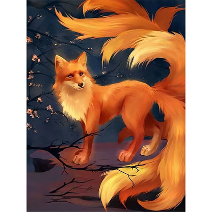 Renard à neuf queues  Peinture par numéros