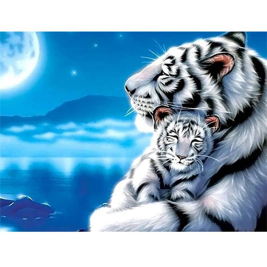 White Tiger Paint by Numbers