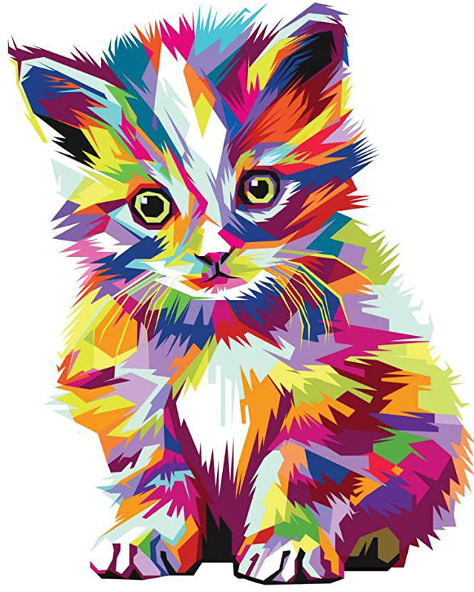 Colorful Cats Paint by Numbers