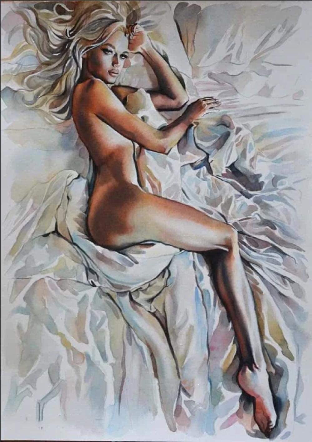 Peinture par numéros femme nue