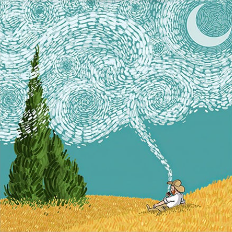 Moon Paint by Numbers