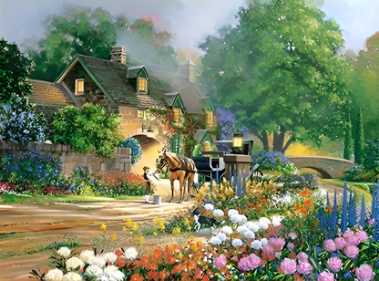 Rural Area Paint by Numbers