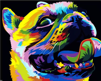 Color Dog Paint by Numbers