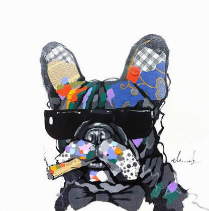 Puppy with Sunglasses Paint by Numbers