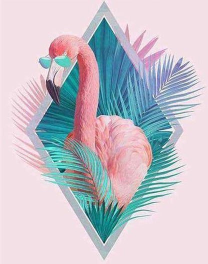 Pink Swan Paint by Numbers