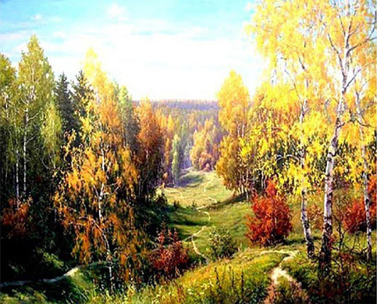 Forêt à peindre par numéros