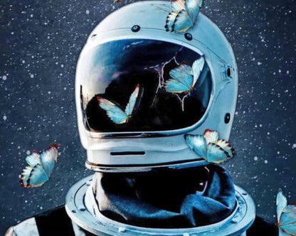 Papillons dans l'espace  Peinture par numéros