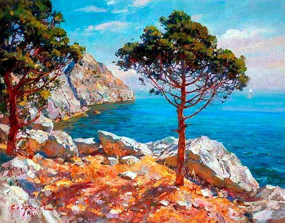 Promenade en bord de mer  Peinture par numéros