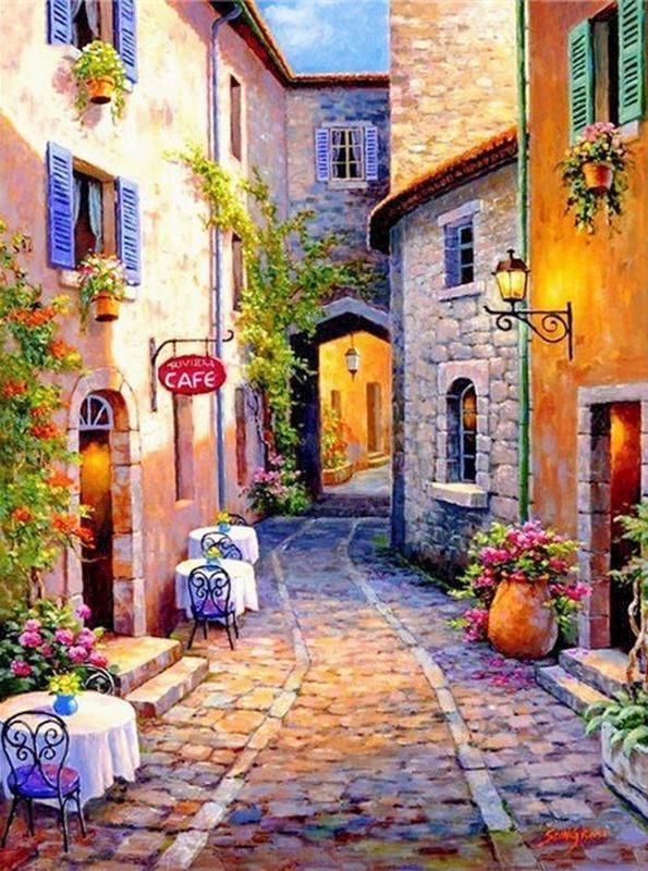 City Street Paint by Numbers